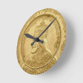 Haile Selassie Jah Rastafari Reggae Rasta Roots  ラウンド壁時計 (傾斜)