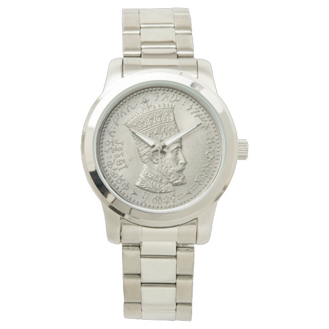 Haile Selassie Jah Rastafari Reggae Rasta Roots 腕時計 (正面)