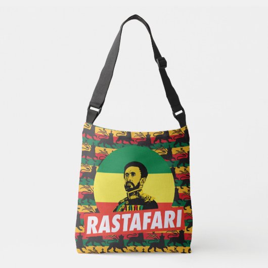 Haile Selassie - Jah Rastafari - Reggae Roots Bag クロスボディバッグ (正面)