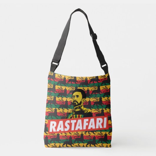 Haile Selassie - Jah Rastafari - Reggae Roots Bag クロスボディバッグ (正面)