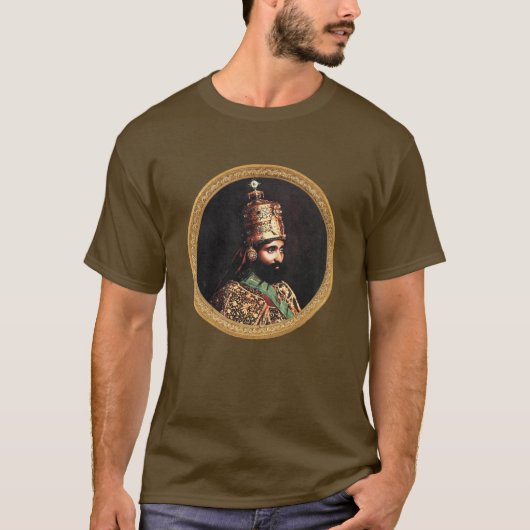 Haile Selassie - Jah Rastafari Reggae Roots Shirt Tシャツ (正面)