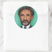 Haile Selassie - Messiah - Jah Rastafari Sticker ラウンドシール (バッグ)