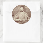 Haile Selassie - Messiah - Jah Rastafari Sticker ラウンドシール (バッグ)