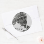 Haile Selassie - Messiah - Jah Rastafari Sticker ラウンドシール (封筒)