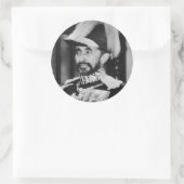 Haile Selassie - Messiah - Jah Rastafari Sticker ラウンドシール (バッグ)
