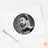 Haile Selassie - Messiah - Jah Rastafari Sticker ラウンドシール (封筒)