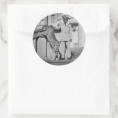 Haile Selassie - Messiah - Jah Rastafari Sticker ラウンドシール (バッグ)