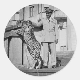 Haile Selassie - Messiah - Jah Rastafari Sticker ラウンドシール