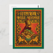 Haile Selassie Postcard Jah Rastafari Metal Print ポストカード (正面/裏面)