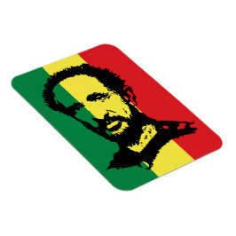 Haile Selassie - Rastafara - Reggae Rasta Magnet マグネット