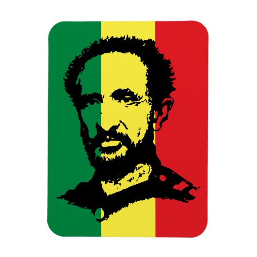 Haile Selassie - Rastafara - Reggae Rasta Magnet マグネット (縦)