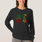 Haile Selassie Speech War Judah Lion  Jah Bless Ra Tシャツ (正面)