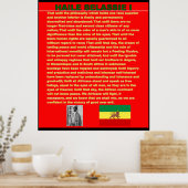 Haile Selassie War Speech to UN Canvas Poster ポスター (キッチン)