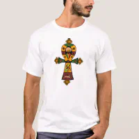 Haile SelassieのラスタのレゲエエチオピアジャマイカAnkh Tシャツ