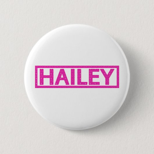Haileyのスタンプ 缶バッジ (正面)