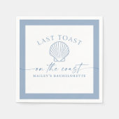 HAILEY コーストでの最後の乾杯 ブライズメイド スタンダードカクテルナプキン (正面)