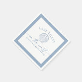 HAILEY コーストでの最後の乾杯 ブライズメイド スタンダードカクテルナプキン (角)