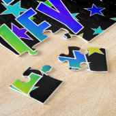 「HAILEY」名、おもしろい「ハッピーバースデー」 ジグソーパズル (側面)