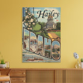 Hailey, IdahoLarge Letter ScenesHailey, ID キャンバスプリント (インサイチュ (リビング))