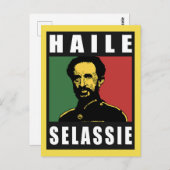 Haille Selassie - HIM - Rastafari – ポストカード (正面/裏面)