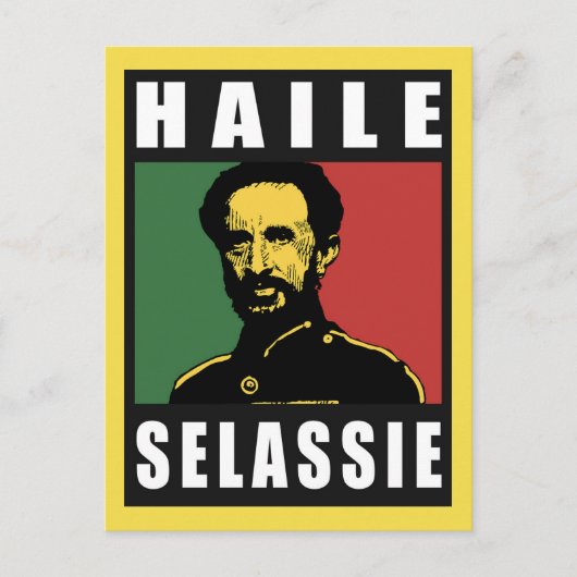 Haille Selassie - HIM - Rastafari – ポストカード (正面)
