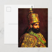 Haille Selassie - HIM - Rastafari – ポストカード (正面/裏面)