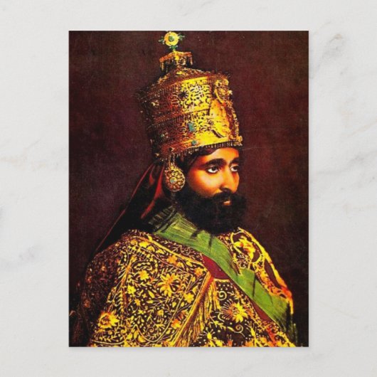 Haille Selassie - HIM - Rastafari – ポストカード (正面)