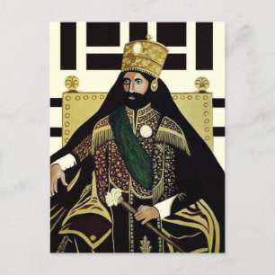Haille Selassie - HIM - Rastafari – ポストカード