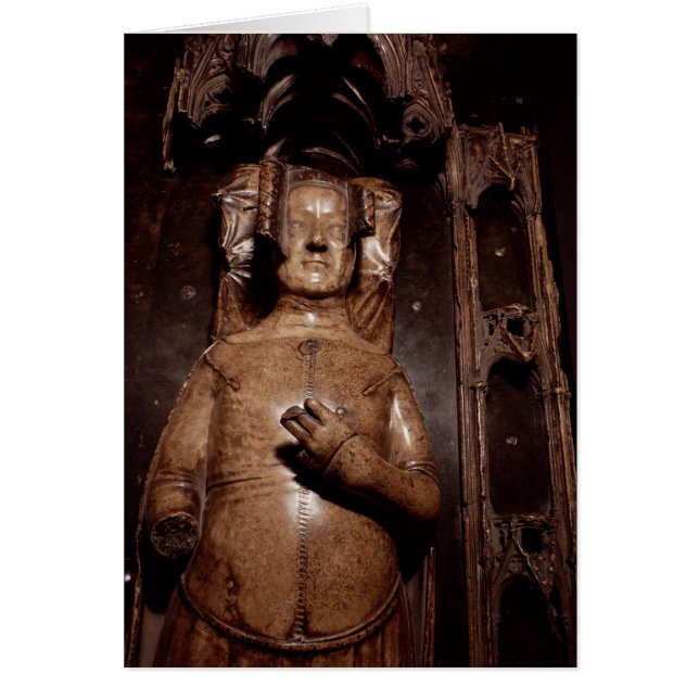 HainaultのPhilippaの彫像 (正面)