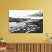 Hainesの空中表示,アラスカの場所 キャンバスプリント (インサイチュ (リビング))