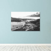 Hainesの空中表示,アラスカの場所 キャンバスプリント (インサイチュ (ウッドフロア))