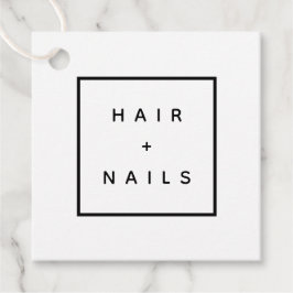 HAIR +爪、 ネイルスタイリスト手作りラベルDIY フェイバータグ