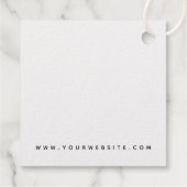 HAIR +爪、 ネイルロゴクラフトスクエアフォイルメッセージカード フェイバータグ (裏面)