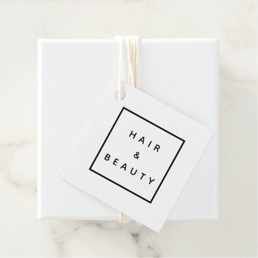 HAIR +美しいスタイリストのビジネスプロモーションラベル フェイバータグ (インサイチュ)