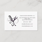 Hair Appointment Reminder Calendar Business Card 名刺 (正面)