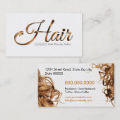 Hair Beauty Salon Hairdresser 名刺 (正面/裏面)