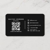 Hair Braiding Booking QR Code 名刺 (裏面)