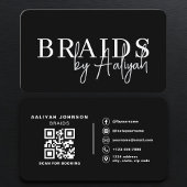 Hair Braiding Booking QR Code 名刺