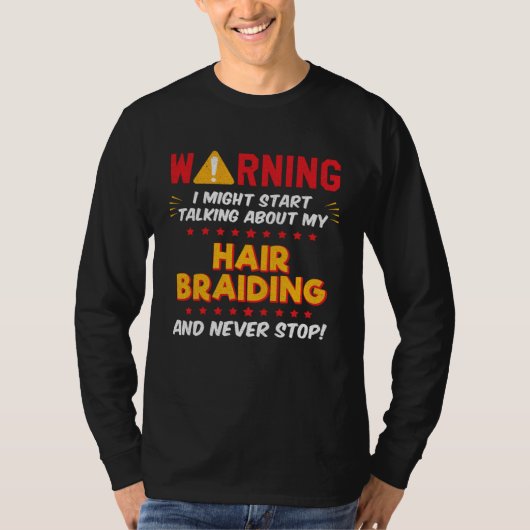 Hair Braiding Joke Graphic Tシャツ (正面)