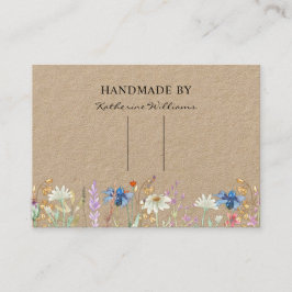 Hair Clip Barrette ディスプレイカード | Wildflowe フラワー 名刺