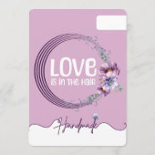 Hair Clip & Scrunchie Display Card  Floral Boutiqe シーズンカード (裏面)