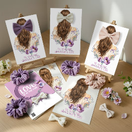 Hair Clip & Scrunchie Display Card Floral Boutiqe シーズンカード