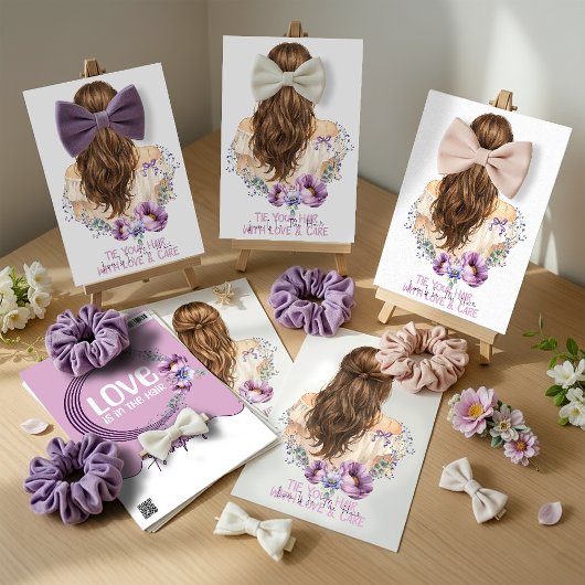 Hair Clip & Scrunchie Display Card  Floral Boutiqe シーズンカード