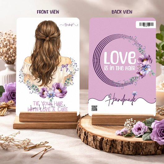 Hair Clip & Scrunchie Display Card  Floral Boutiqe シーズンカード