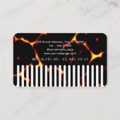 Hair comb looking hairstylist 名刺 (裏面)