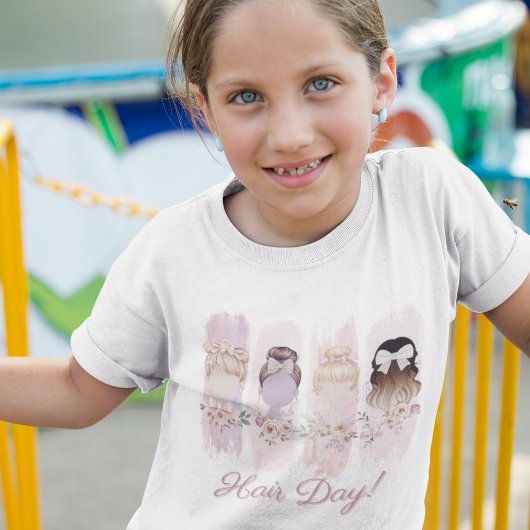 Hair-Day」水彩筆跡Tシャツ Tシャツ