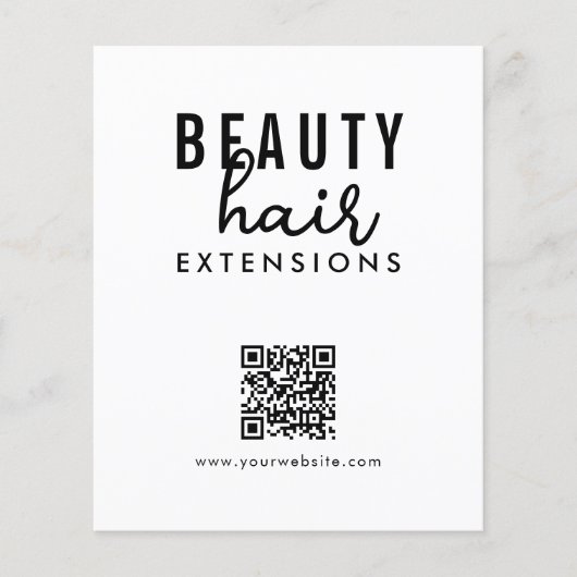 Hair Extensions  Wig Order Form Hair Branding  チラシ (正面)