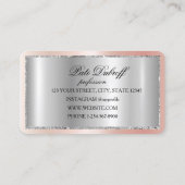 Hair Hairdresser Barber Beauty Salon 名刺 (裏面)