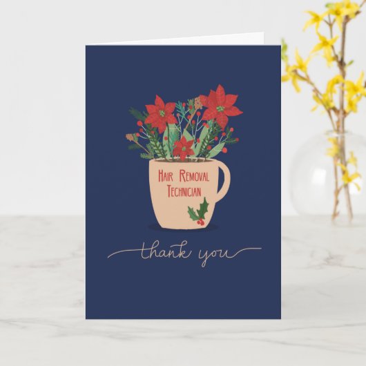 Hair Remover Technitis You at Christmas カード (黄色い花)