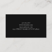 Hair Salon Business Card 名刺 (裏面)